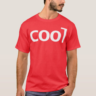Cool Minimal Typography White Text T-Shirt