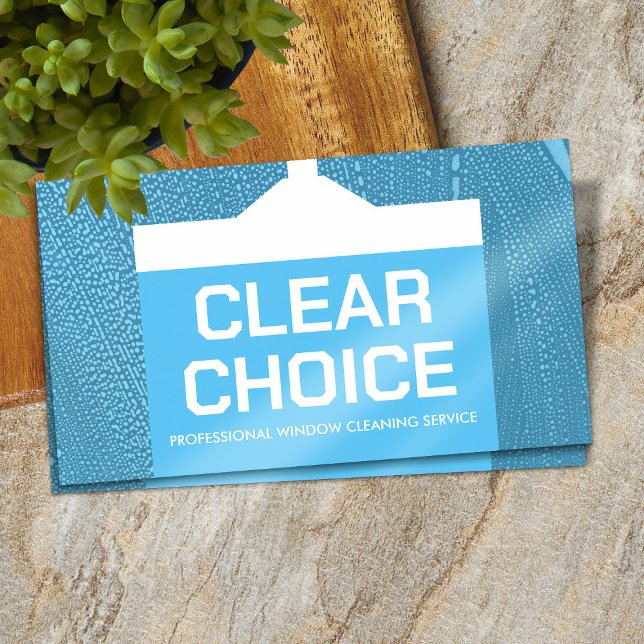 Cool Minimal Window Cleaning Services Business Card (Creator Uploaded)