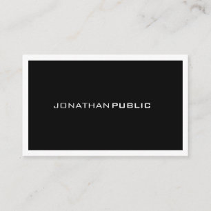 Cool Minimalist Modern Professional Elegant Simple Business Card