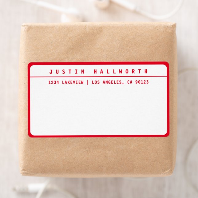 Cool Minimalist Red & White (Insitu)