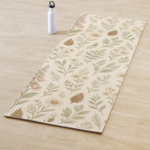 Cool Minimalist Wildflower Beautiful Yoga Mat