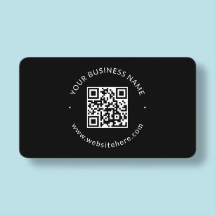 Cool minimalistic template black business card