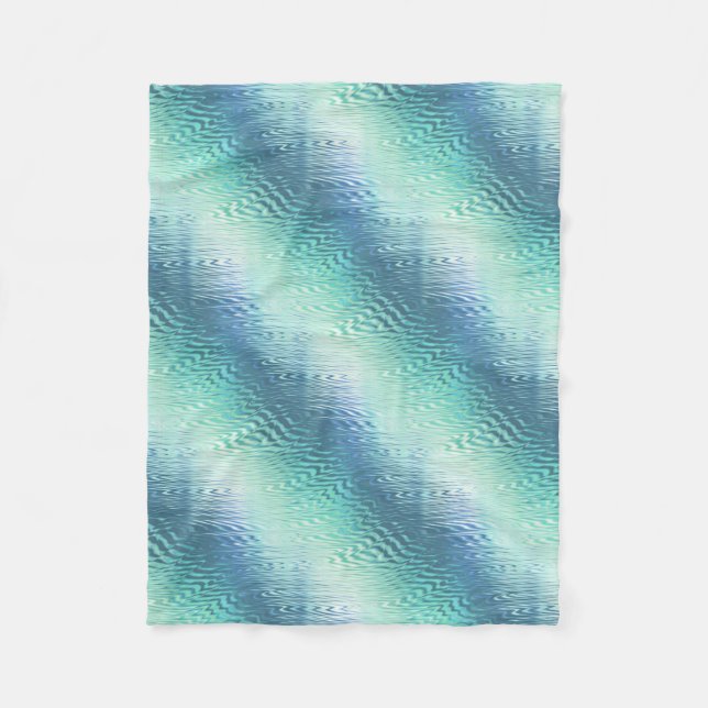 cool mint ripple : fleece blanket (Front)