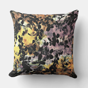 Cool modern Abstract Flowers Pattern art Cushion