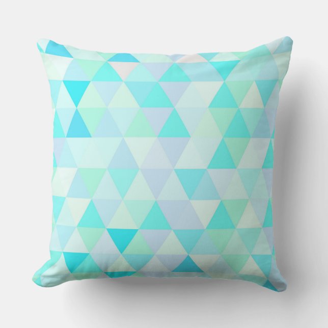 Cool Modern Abstract Geometrical Shapes Pattern Cushion (Front)
