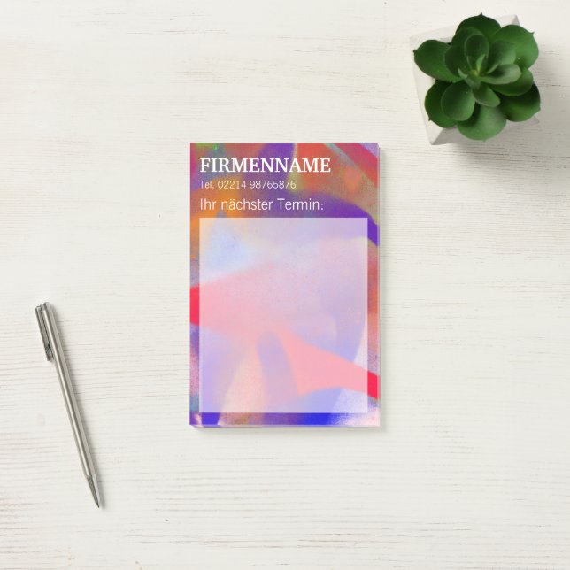 cool modern abstract painting  post-it notes (Office)
