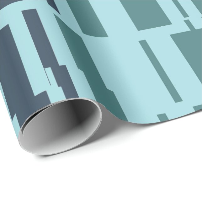 Cool Modern Abstract Patterns Wrapping Paper (Roll Corner)