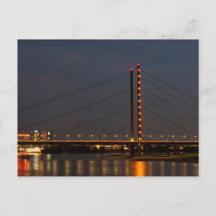 Cool, modern and urban Rheinkniebrucke Postcard