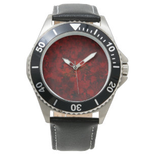 Cool, modern art of floral / flower pattern watch