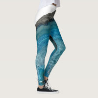 Cool Modern Blue Agate Gemstone Rock with Monogram