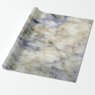 Cool Modern Blue Marble Stone Texture Wrapping Paper