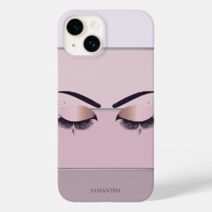 Cool Modern Chic Striped,Lashes  Case-Mate iPhone 14 Case