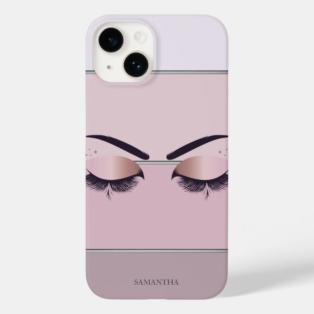 Cool Modern Chic Striped,Lashes  Case-Mate iPhone Case (Back)