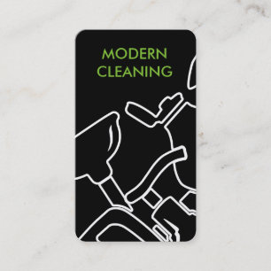 Cool Modern Cleaning Service Business Card