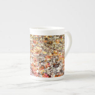 Cool, modern, colourful abstract background bone china mug