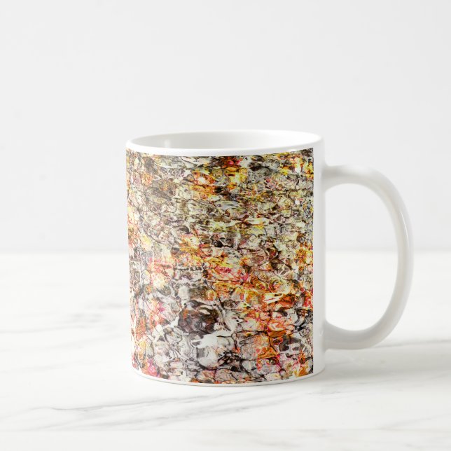 Cool, modern, colourful abstract background coffee mug (Right)