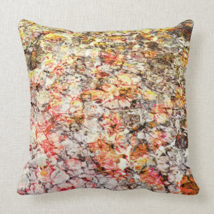 Cool, modern, colourful abstract background cushion
