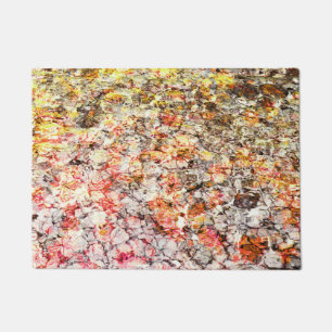 Cool, modern, colourful abstract background doormat