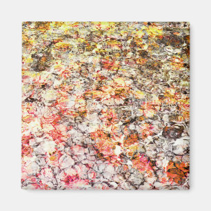 Cool, modern, colourful abstract background magnet