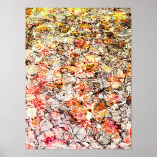 Cool, modern, colourful abstract background poster