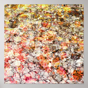 Cool, modern, colourful abstract background poster