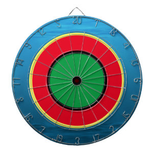 Cool Modern Colourful Blue Green Red Dartboard