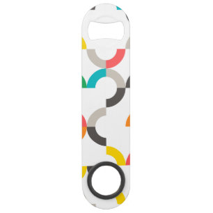 Cool, modern, colourful, trendy circular geometric