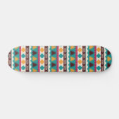 Cool Modern Colourful Tribal Pattern Skateboard (Horz)