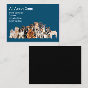 Cool Modern Dog Trainer New Business Cards