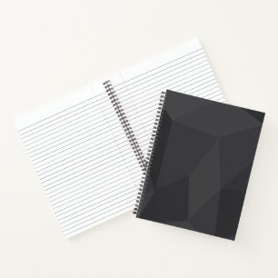 Cool, modern, elegant, trendy trapezoid shapes notebook