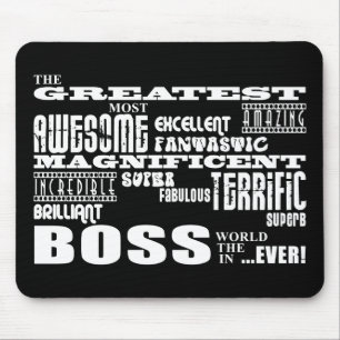 Cool Modern Fun Bosses : Greatest Boss Mouse Pad