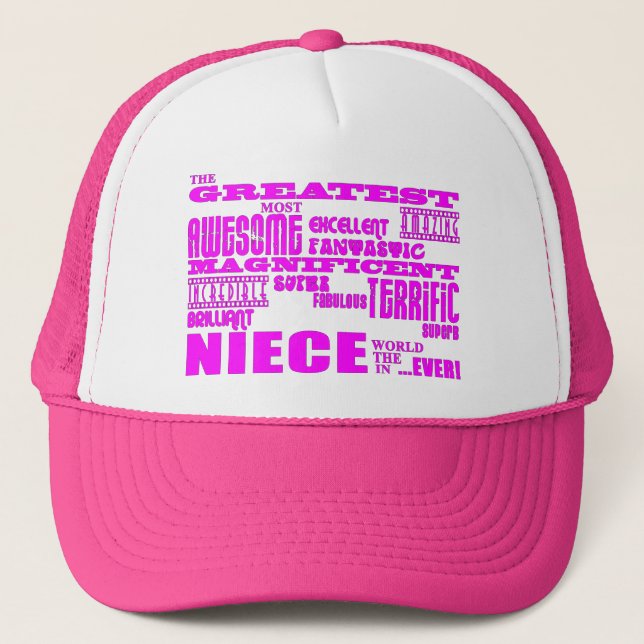 Cool Modern Fun Nieces : Greatest Niece Trucker Hat (Front)