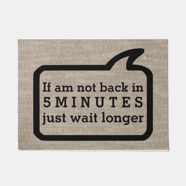 Cool Modern Funny Rude Doormat (Front)