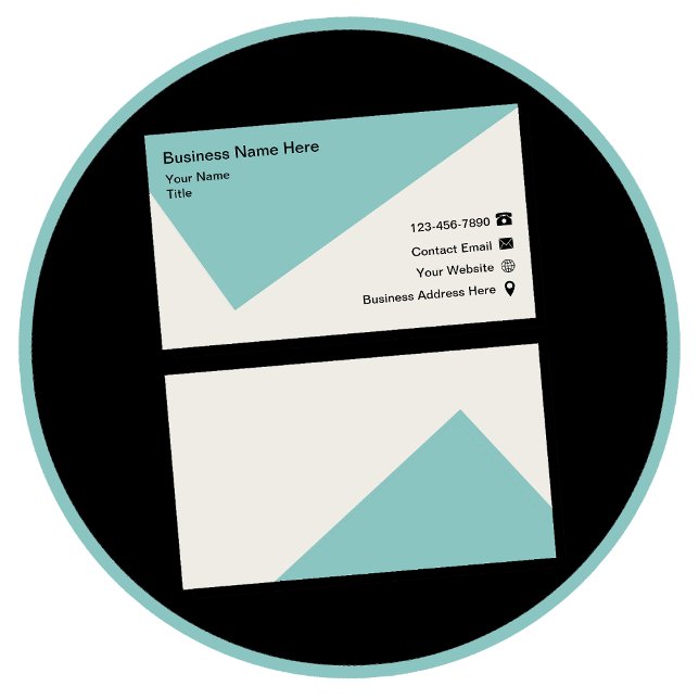 Cool Modern Geometric Corporate Business Card (Creator Uploaded)