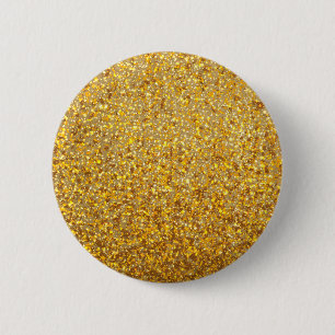 COOL MODERN GOLD WITH GLITTER 6 CM ROUND BADGE