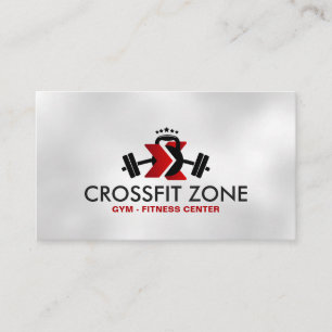 Cool Modern Gym Fitness Centre Logo Business Card