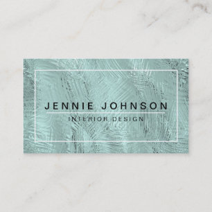 Cool Modern Interior Designer Business Card