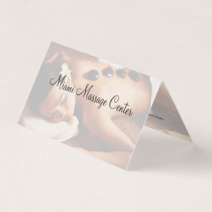 Cool Modern Massage Therapy Business Card