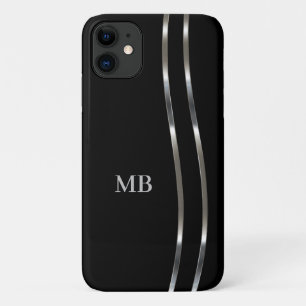 Cool Modern Men's Business Monogram iPhone 11 Case