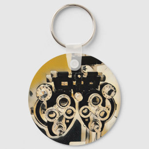 Cool Modern Optometrists Phoroptor Lenses Key Ring