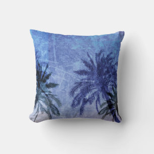 Cool modern palm tree design art cushion