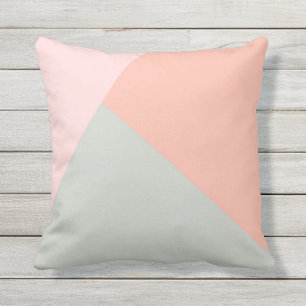Cool modern pastel colours abstract pattern cushion