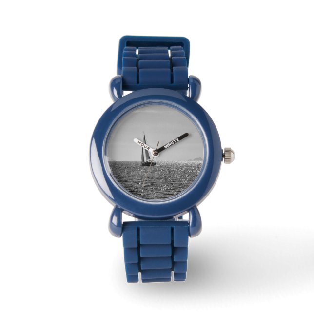 Cool modern photo of sail boat in summer watch (Front)