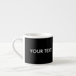 Cool Modern Professional Custom Brand Black Espresso Cup