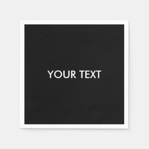 Cool Modern Professional Custom Brand  Name   Napkin