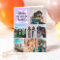 Cool modern purple photos collage grid 21 birthday