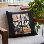 Cool Modern RAD DAD Custom Photo Kid Names Photo Cushion<br><div class="desc">Introducing the perfect gift for any cool, modern, and rad dad out there - the Father's Day Cool Modern RAD DAD Custom Kid Names Photo Throw pillow! This pillow is a tribute to all the amazing dads who take pride in being fathers and love to show off their kids' names....</div>