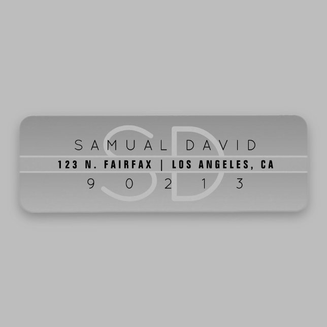 Cool Modern Return Address Label (Creator Uploaded)