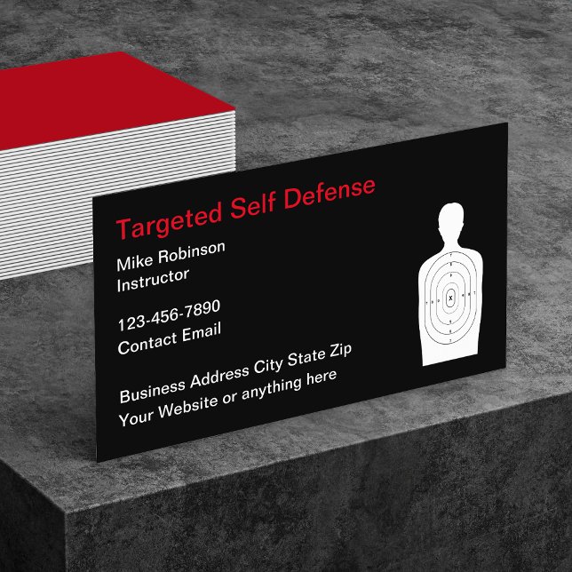 Cool Modern Target Practice Range Business Cards (Creator Uploaded)