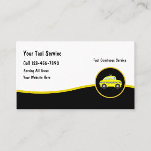 Cool modern Taxicab Driver Business Cards